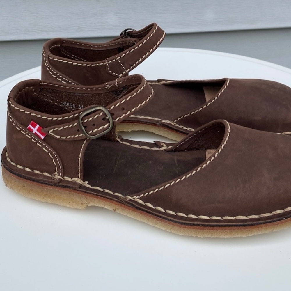 Duckfeet Cocoa Mols Leather Maryjane Shoes Size 41 NEW - Picture 3 of 6